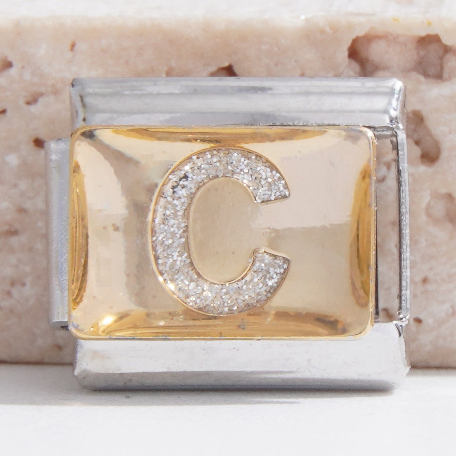 Wholesale Italian Charm Bracelet 9mm DIY rhinestone letter  Creative Stainless Steel Composable Bracelet