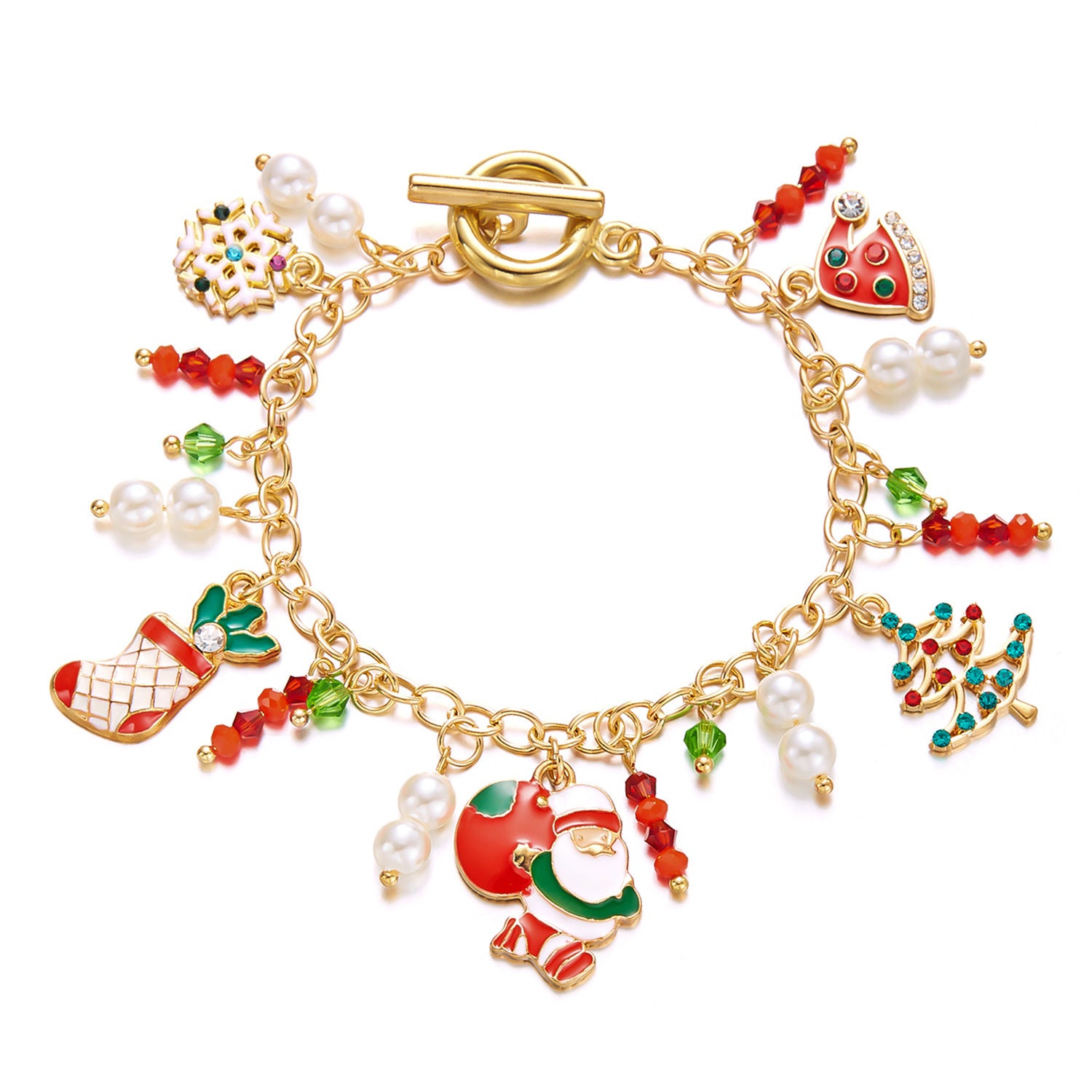 Wholesale Cartoon  Elk Christmas Tree Bracelet