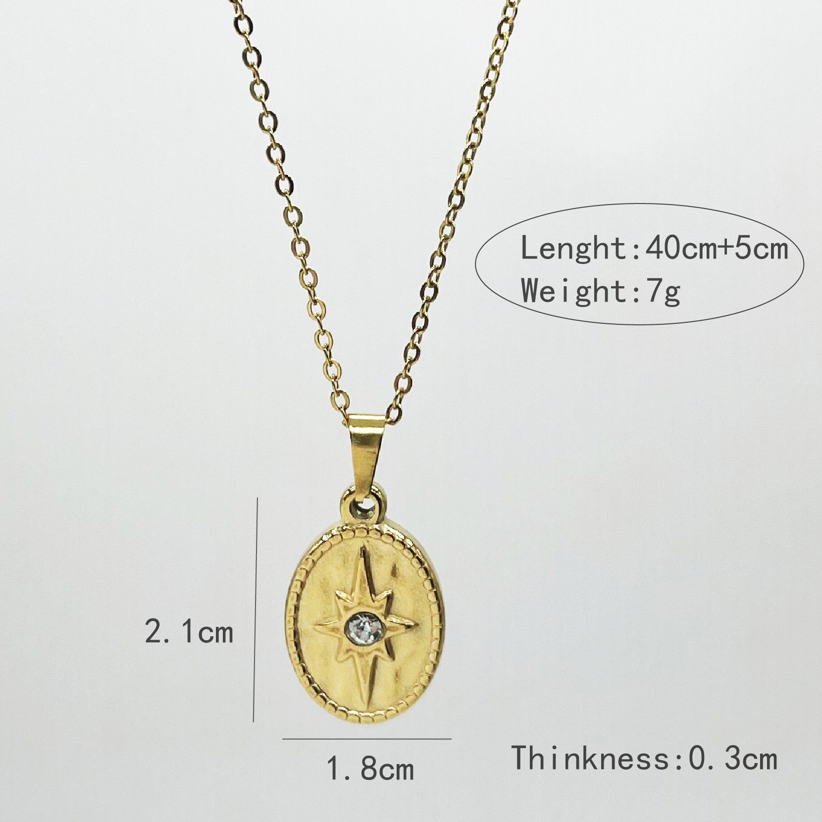 Wholesale Stainless Steel Sun Love Pendant Necklace ACC-NE-Chens001