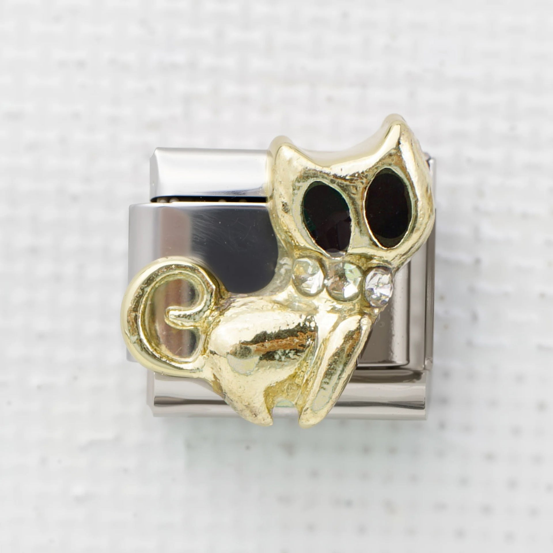 Wholesale 5pcs Italian Charm Bracelet 9mm DIY Splicing Perfume Bottle Bear Stainless Steel Composable Bracelet