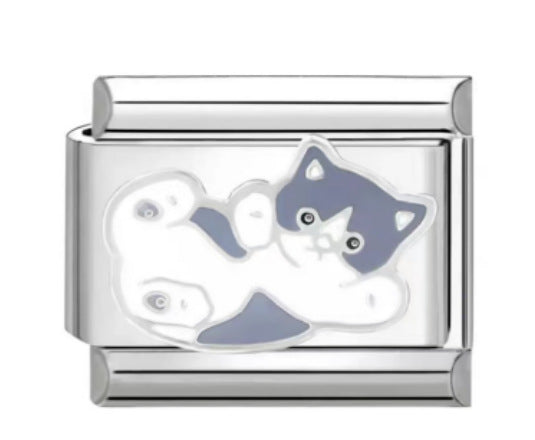 Wholesale Italian Charm Bracelet 9mm DIY Splicing Cute Dog Stainless Steel Composable Bracelet