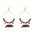 Wholesale Halloween hoop earrings pumpkin ghost earrings