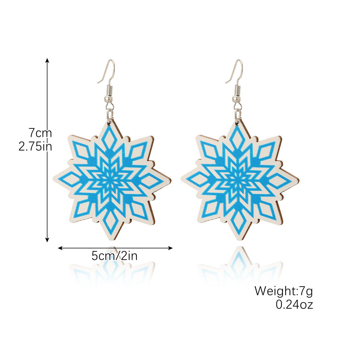Wholesale  Snowflake Christmas Earrings