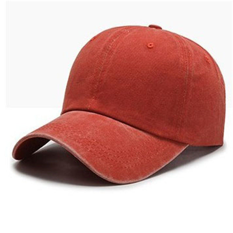 Wholesale Washed Pure Cotton Solid Color Light Plate Baseball Cap