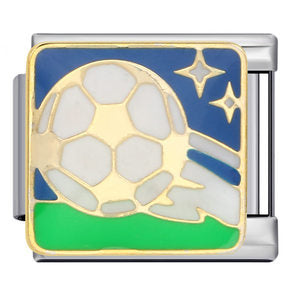 Wholesale Italian Charm Bracelet 9mm DIY Splicing Removable Ball Sports Stainless Steel Composable Bracelet