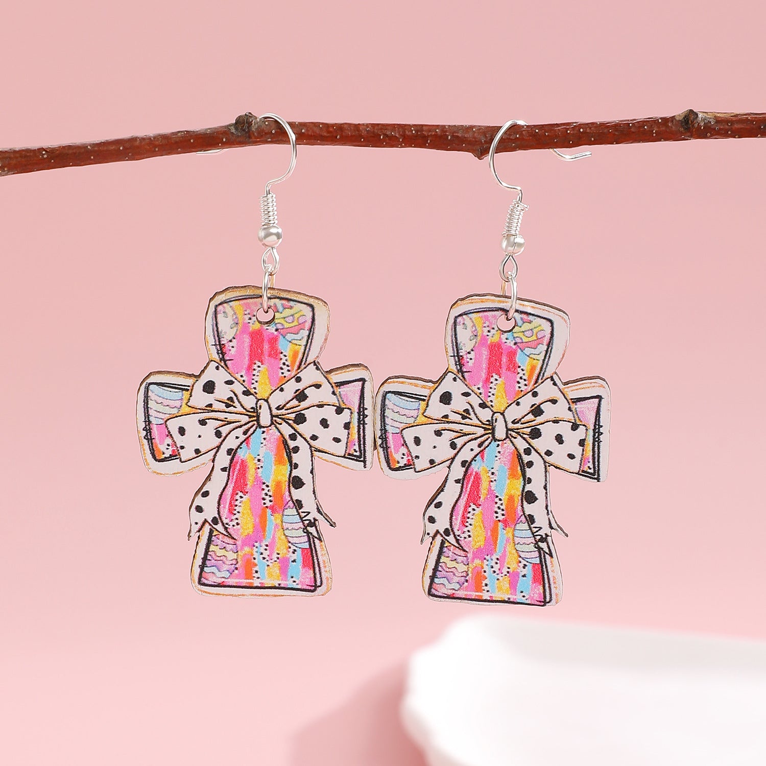 Wholesale Casual Acrylic Heart Skull Earrings  Pumpkin Design Party Jewelry Accessory Boutique Resale
