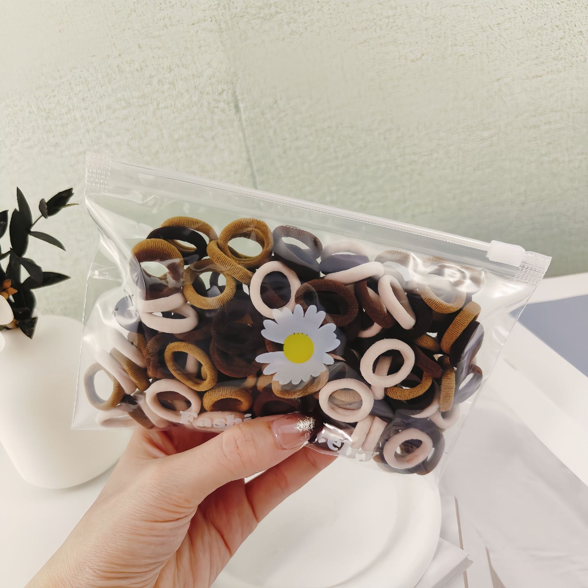 Wholesale 100pcs Children's Hair Tie Rubber Band Towel Ring Small Hair Scrunchies  ACC-HS-Mengz003