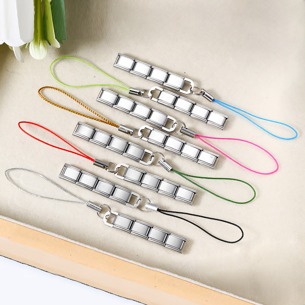 Wholesale 5pcs Colorful Mobile Phone Rope Lobster Clasp Splicing Module Bracelet