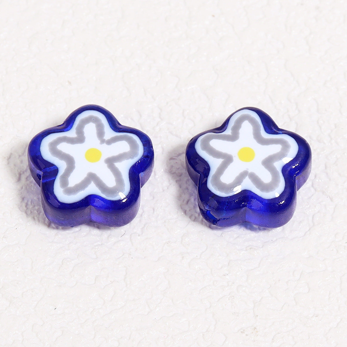 Wholesale   colorful flower patterns Focal Beads DIY Bead Accessories