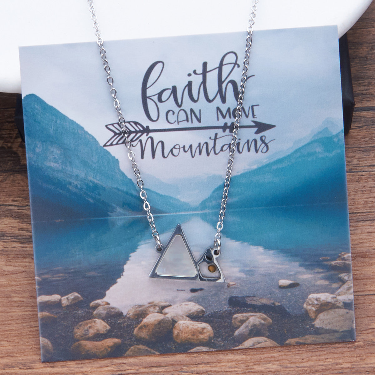 Wholesale Trendy Simple Stainless Steel Necklace - Turquoise &  Shell Design Jewelry Accessory for Gift or Boutique Resale