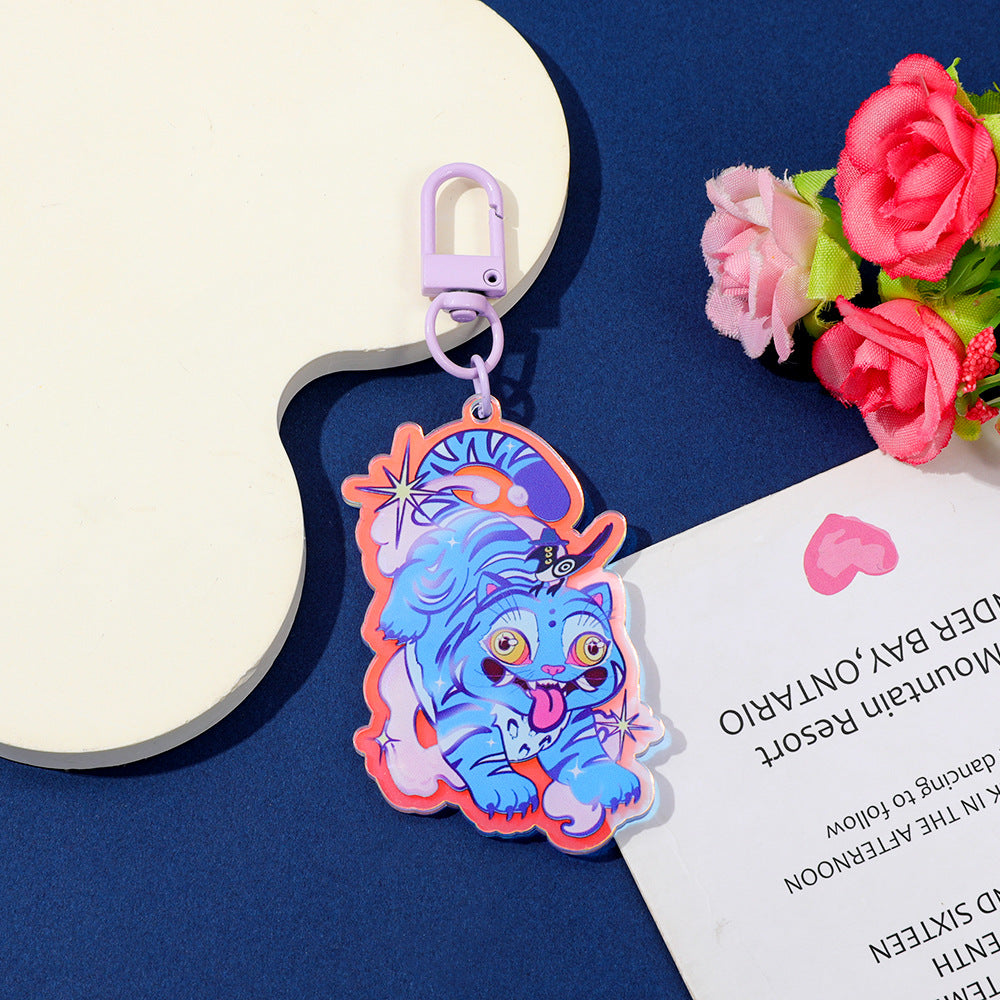 Wholesale Kpop Tiger Acrylic Keychain