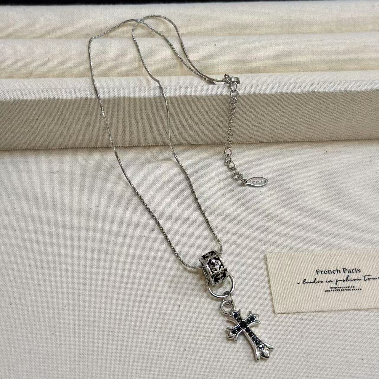 Großhandel Cross Leder Doppelschichtkette