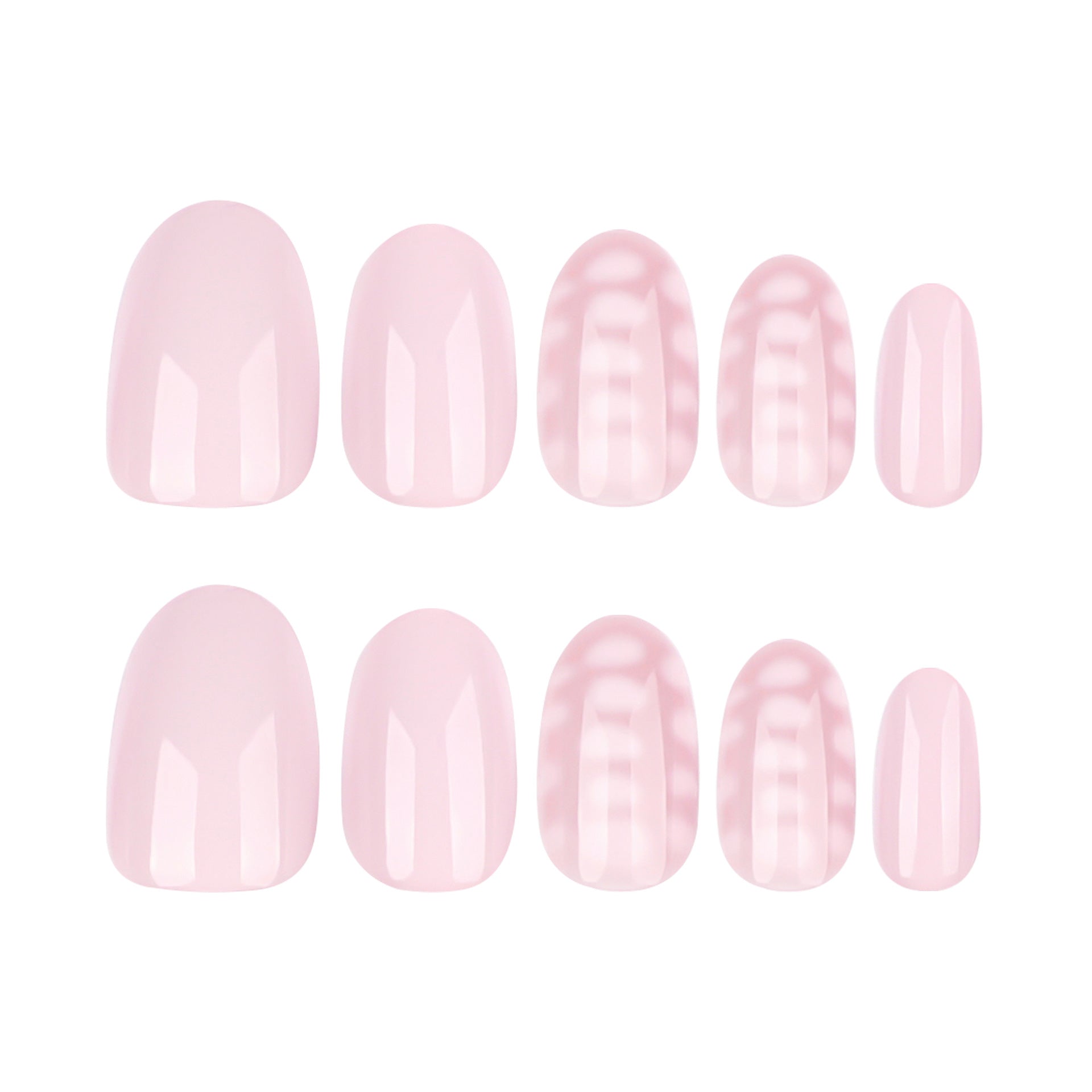 Wholesale 24 Pieces/box White Pink Nails Kits Nail Stickers