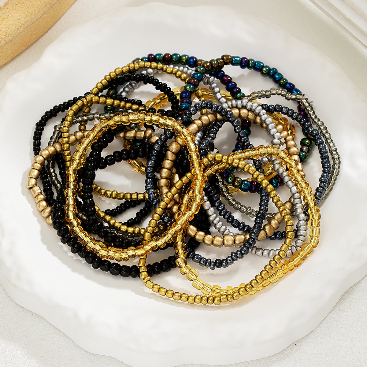 Wholesale Random Color Rice Beads Bracelet