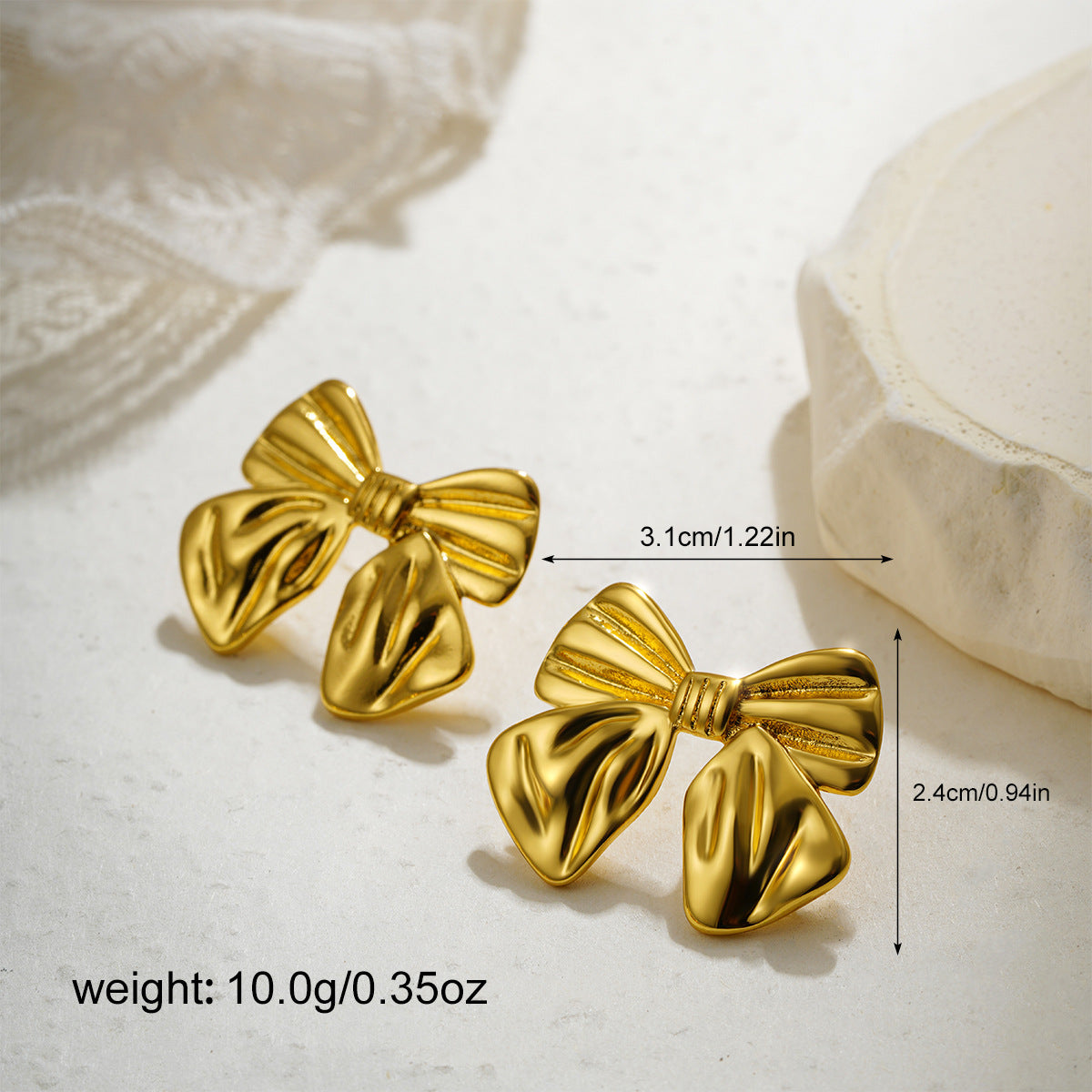 Wholesale  18K Gold Personality Exaggerated Large Earrings