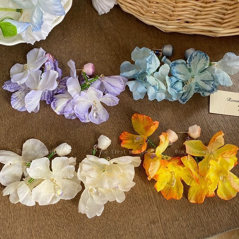 Wholesale Colorful flower earrings