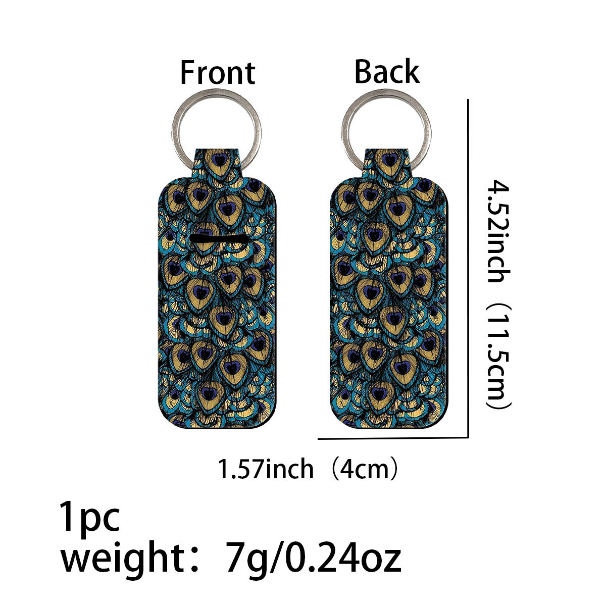 Wholesale 6pcs Feather Lipstick Set Keychain Pendant