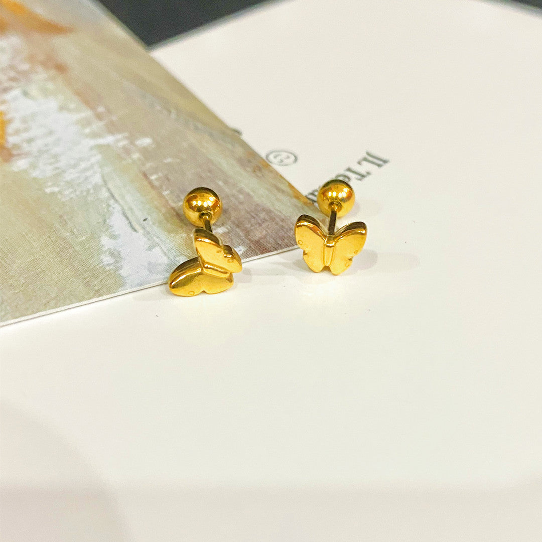 Wholesale Titanium Steel Animal Screw Earrings ACCVIP-ES-YZXW004