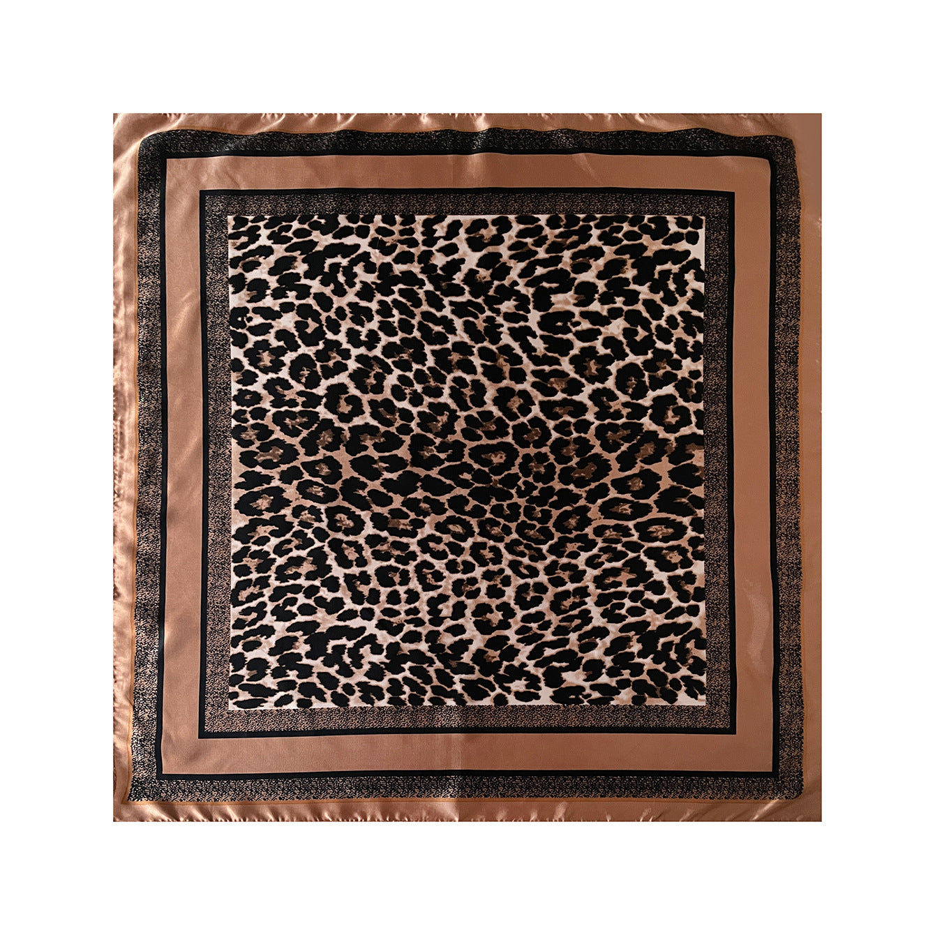 Wholesale Satin Square f Leopard Print Retro Women S Summer Fashion Accessory