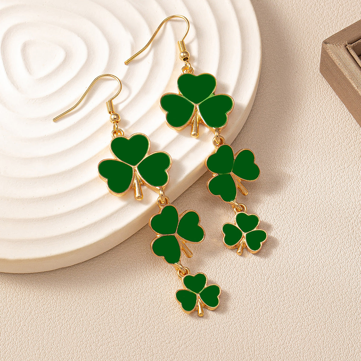 Wholesale St. Patrick's Day Shamrock Earrings