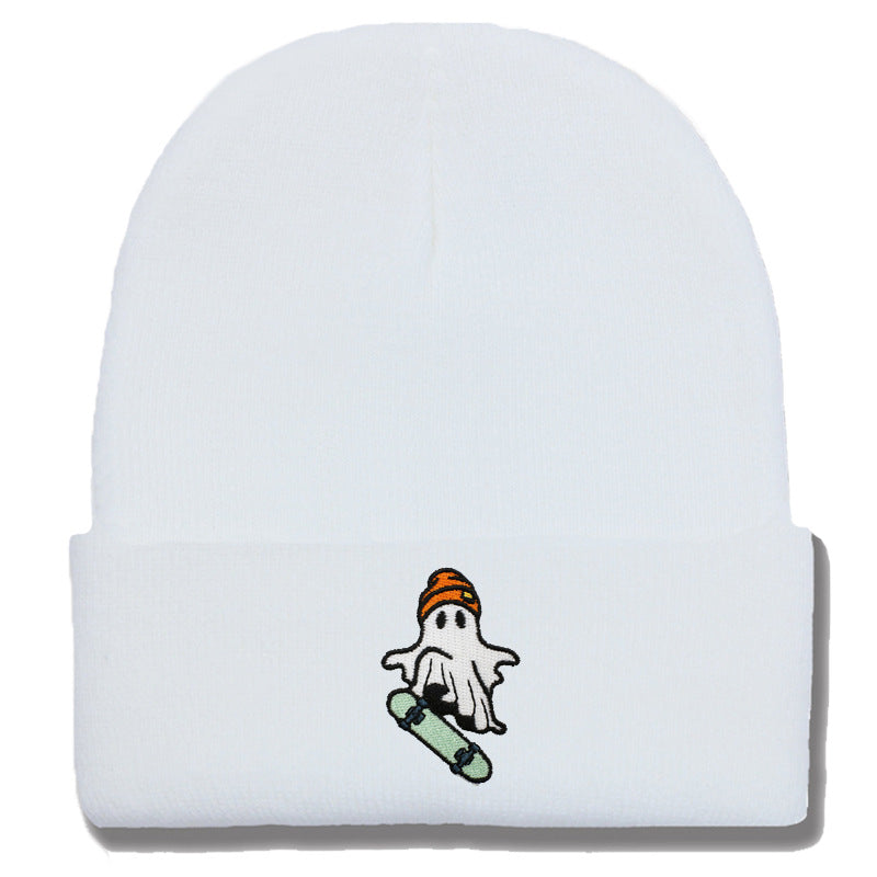 Wholesale Skateboarding Devil Embroidered Knitted Hat