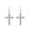 Wholesale Dark Diamond Cross Earrings