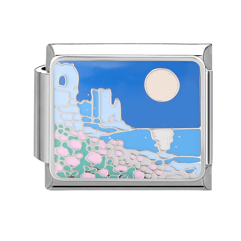 Wholesale 9mm Italian Charm Starter Bracelets DIY Cute Pet Stainless Steel Composable Bracelet