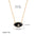 Wholesale  Stainless Steel Plated 18K True Gold Natural Gem Devil's Eye Necklace