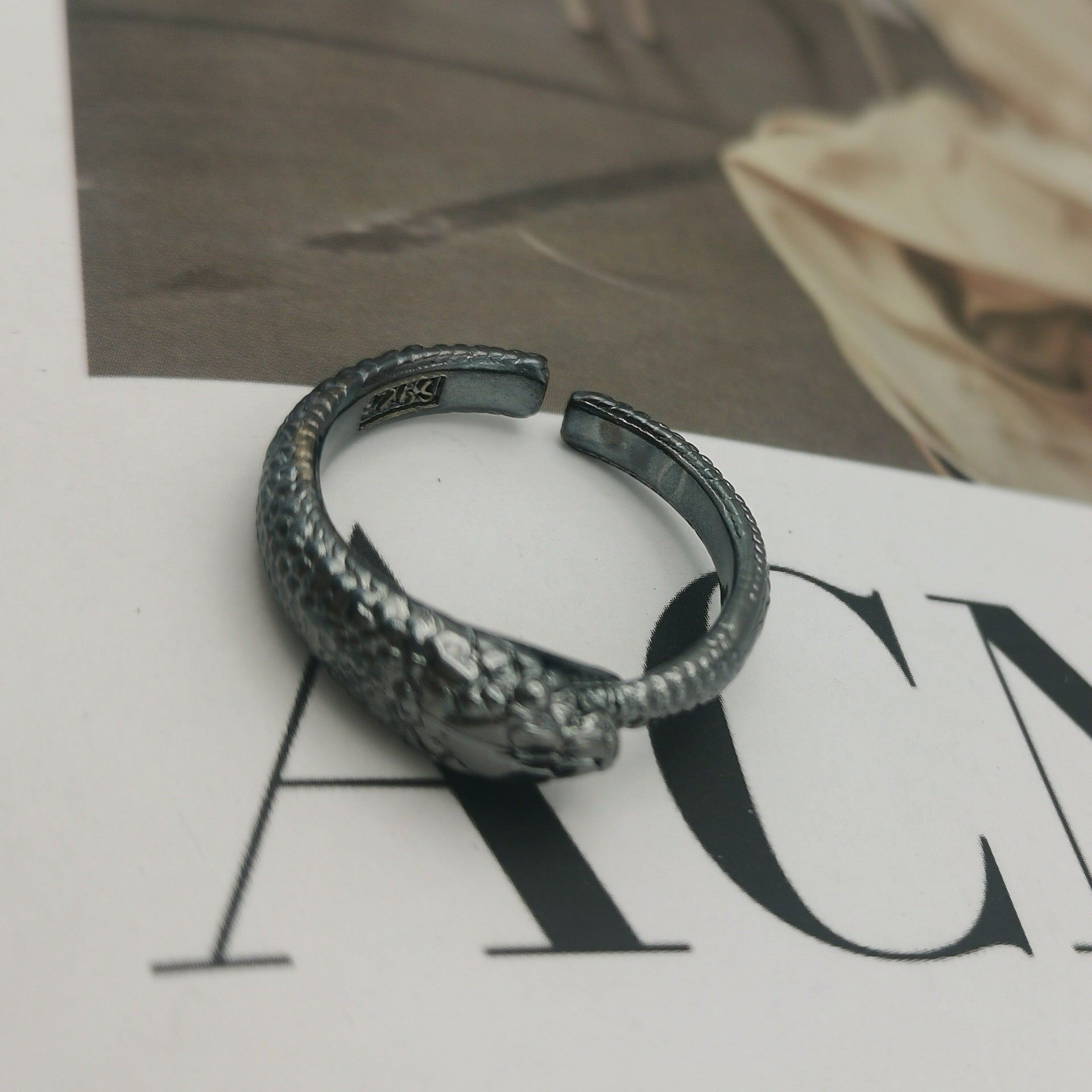 Wholesale Snake Mouth Adjustable Ring ACC-RS-Nisen009