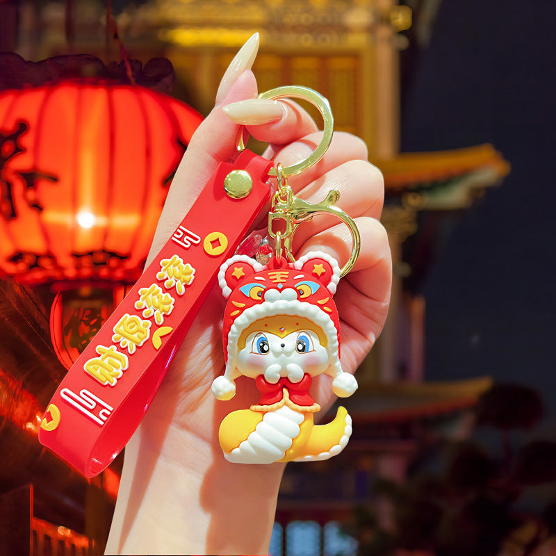 Wholesale Cute cartoon silicone keychain