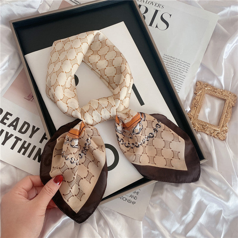 Wholesale Hangzhou Silk Spring Autumn f Women' s Shawl f 70cm Square f Gift Silk