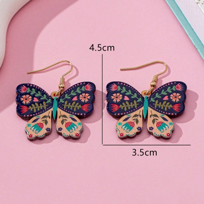 Wholesale  Acrylic Butterfly Earrings