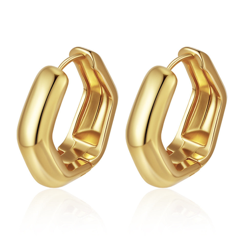 Wholesale Stainless steel geometric earrings