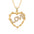 Wholesale  plated 18K gold  cute love pendant  full diamond necklace