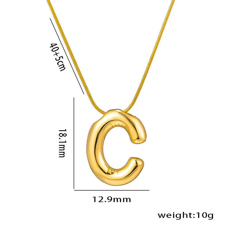 Wholesale Stainless Steel English Letter Necklace ACC-NE-KuCai014