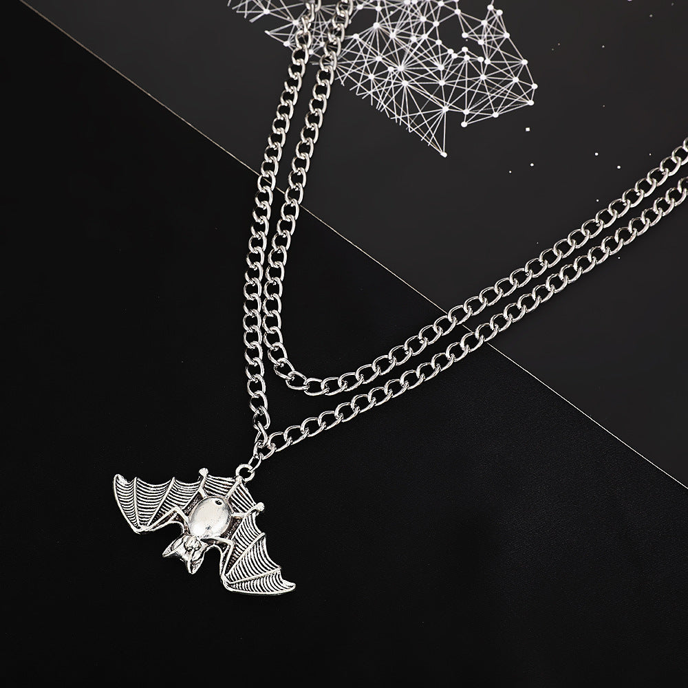 Wholesale Punk Style Skull Pendant Necklace Trendy Jewelry Accessory for Gift Boutique Resale