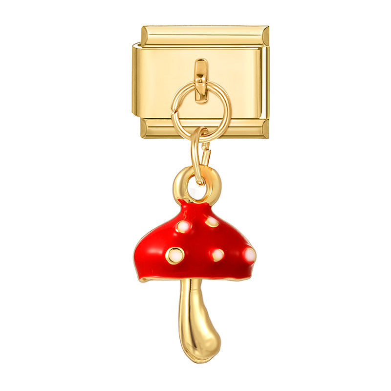 Wholesale  Italian Charm Bracelet 9mm DIY Splicing Cute Creative Stainless Steel Composable Bracelet