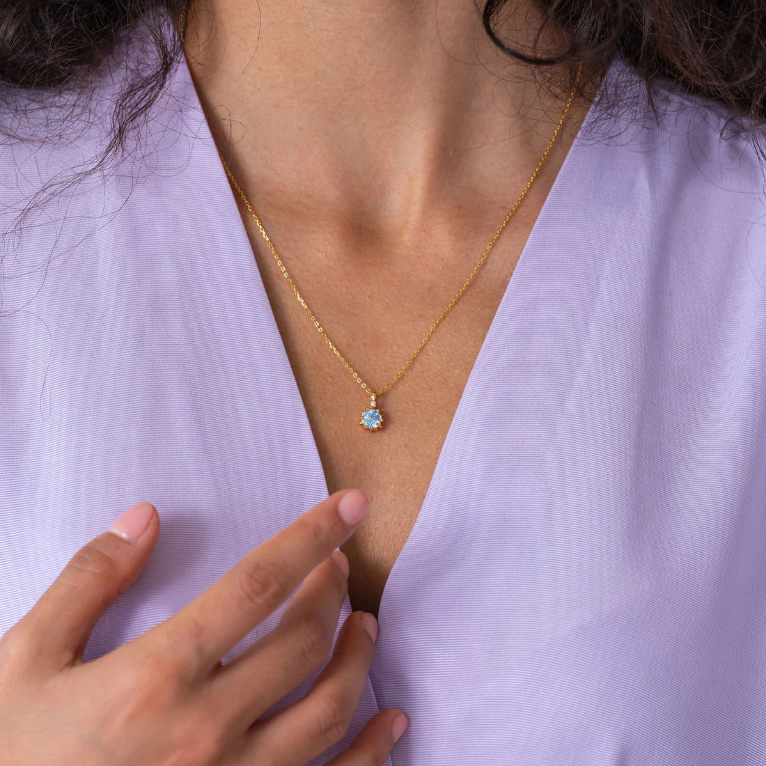 Wholesale Twelve Birthstone Necklace Titanium Steel 12 Birthstone Round Pendant  Flower Accessories