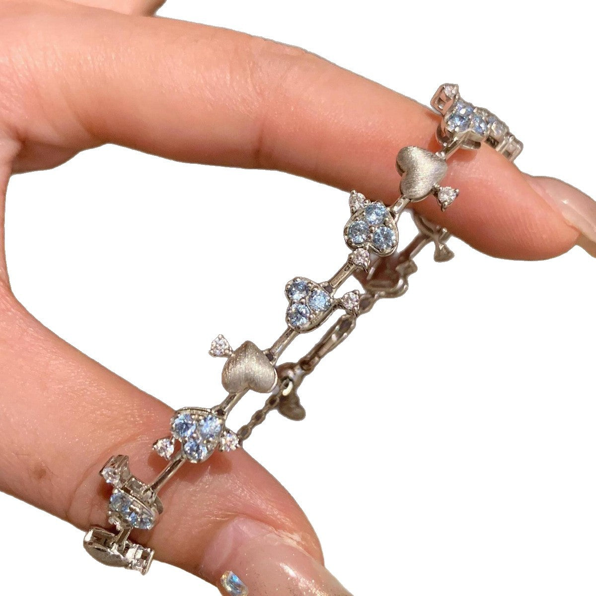 Wholesale Heart Patchwork Bracelet Light Luxury Bracelet