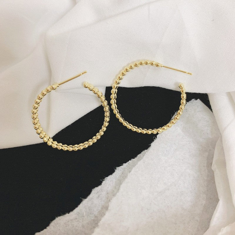 Wholesale 925 Silver Needle Exaggerated Irregular Metal Earrings Statemente Earrings ACC-ES-Hanxi007