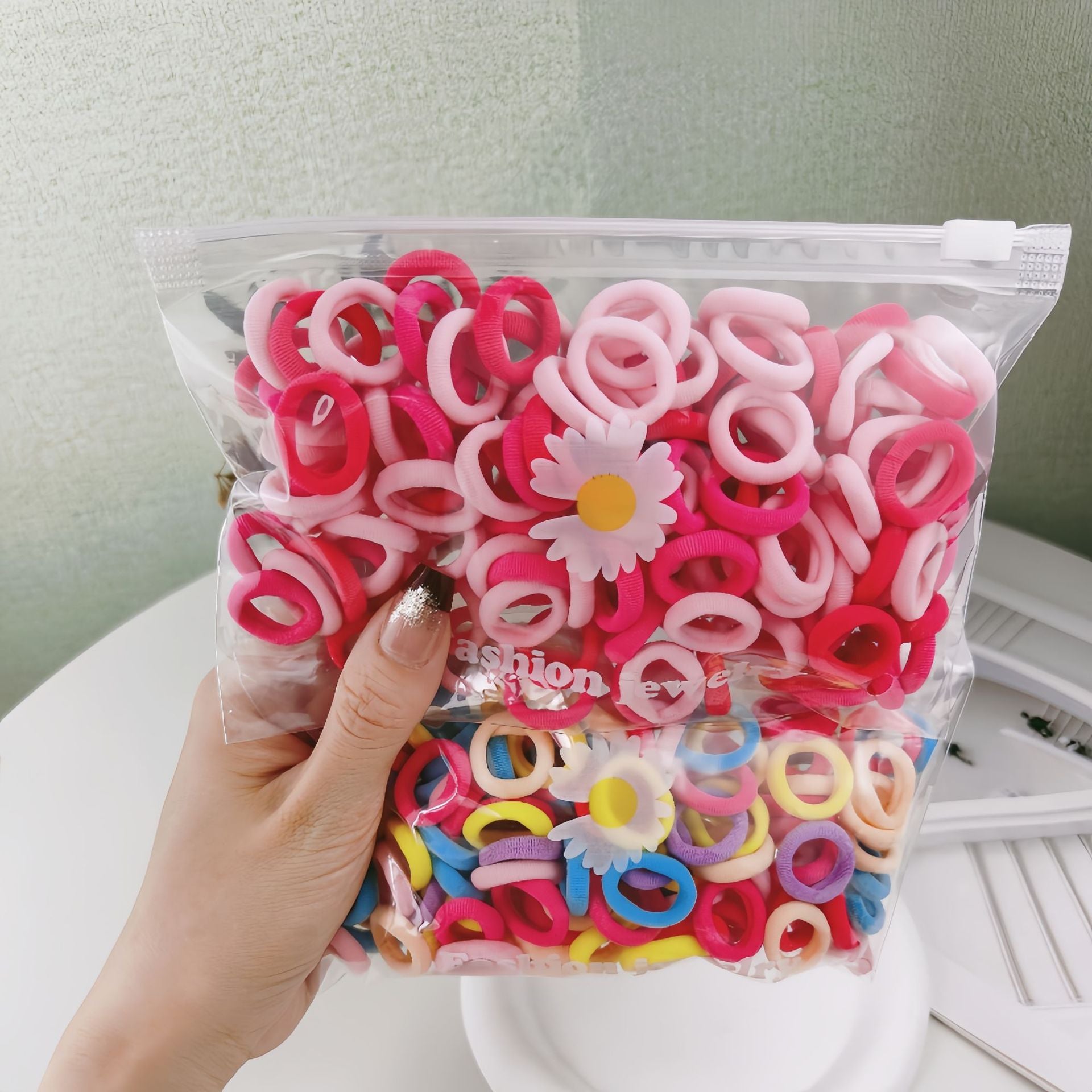 Wholesale 100pcs Children's Hair Tie Rubber Band Towel Ring Small Hair Scrunchies  ACC-HS-Mengz003