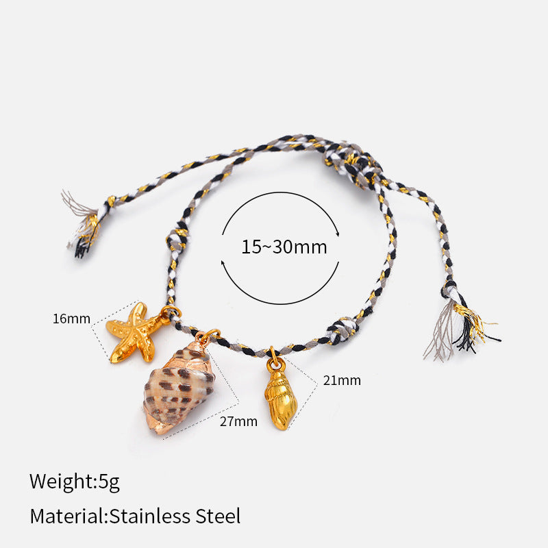 Wholesale dopamine woven stainless steel necklace