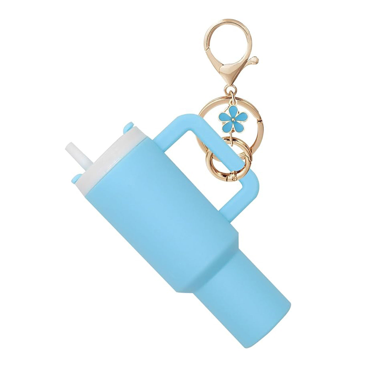 Wholesale Flowers Pink cup keychain