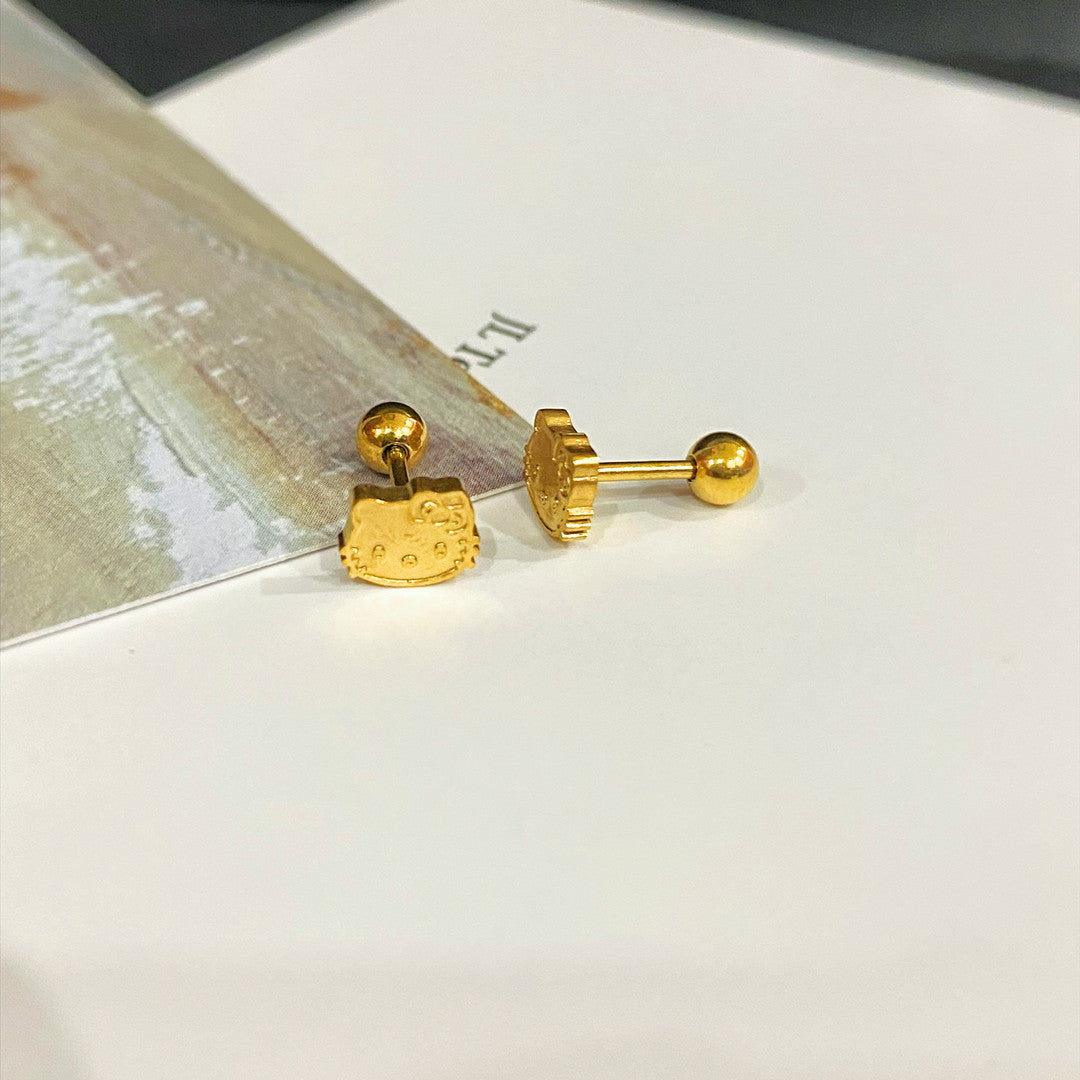 Wholesale Titanium Steel Animal Screw Earrings ACCVIP-ES-YZXW004