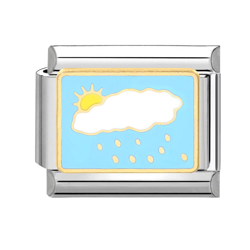 Wholesale Italian Charm Bracelet 9mm DIY Splicing Marine Elements Stainless Steel Composable Bracelet