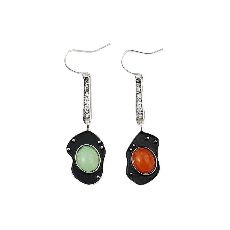 Wholesale Retro Style Irregular Round Alloy Earrings Fashion Accessory for Boutique Resale