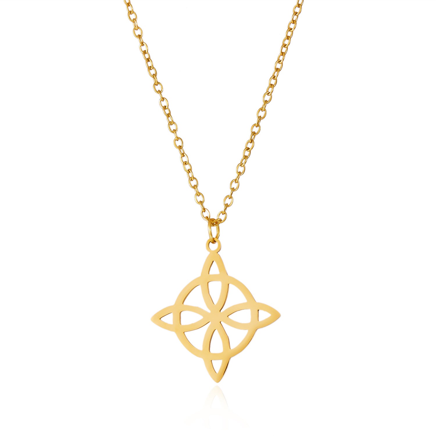 Wholesale  stainless steel Irish Celtic knot necklace