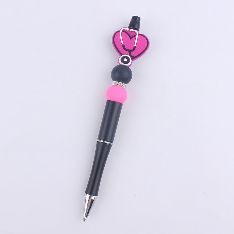 Wholesale bead pen butterfly silicone beads bead pen