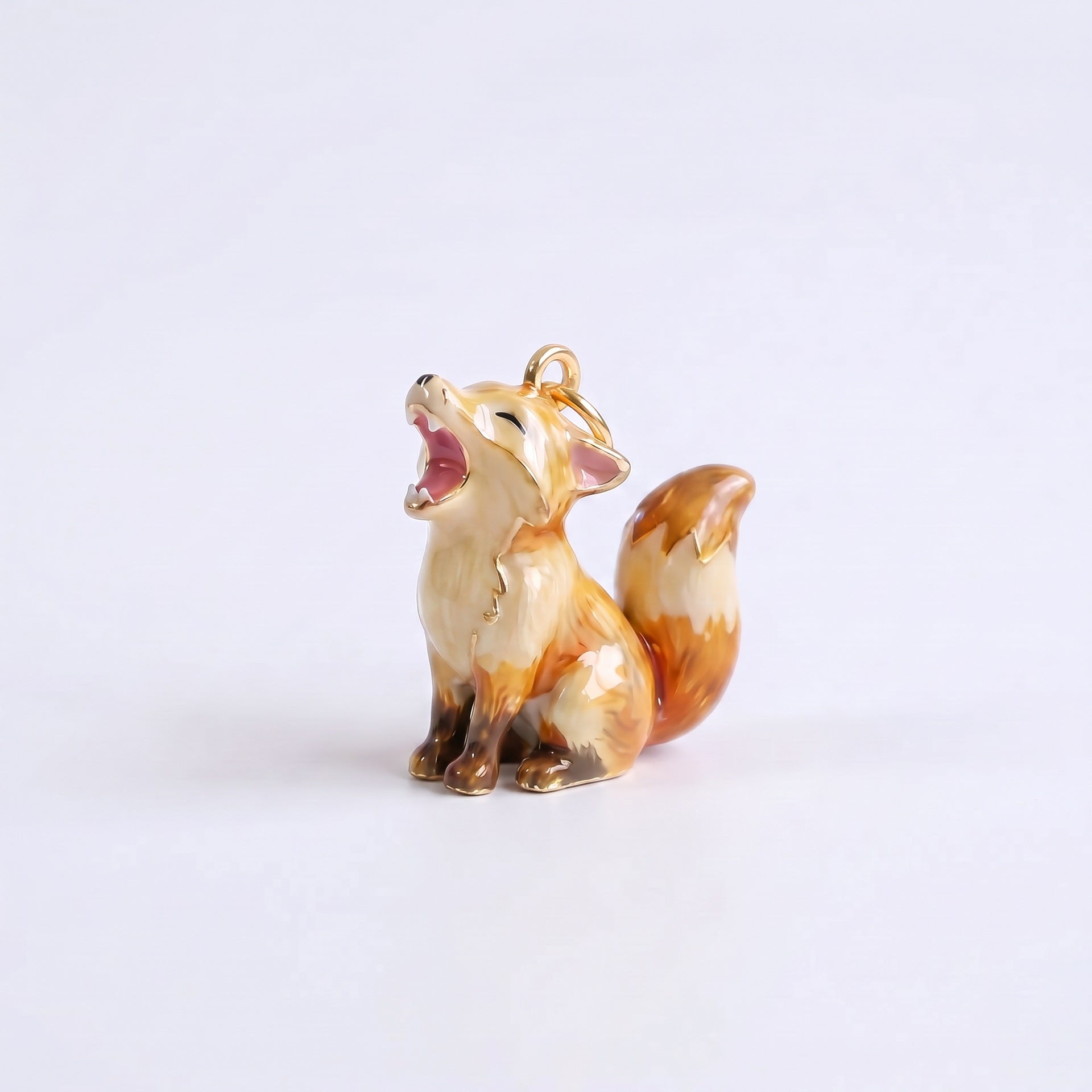 Wholesale 3D Enamel Bear Pendant Stainless Steel Cute Animal Charm DIY Bracelet Necklace Jewelry Accessory For Workplace Gift