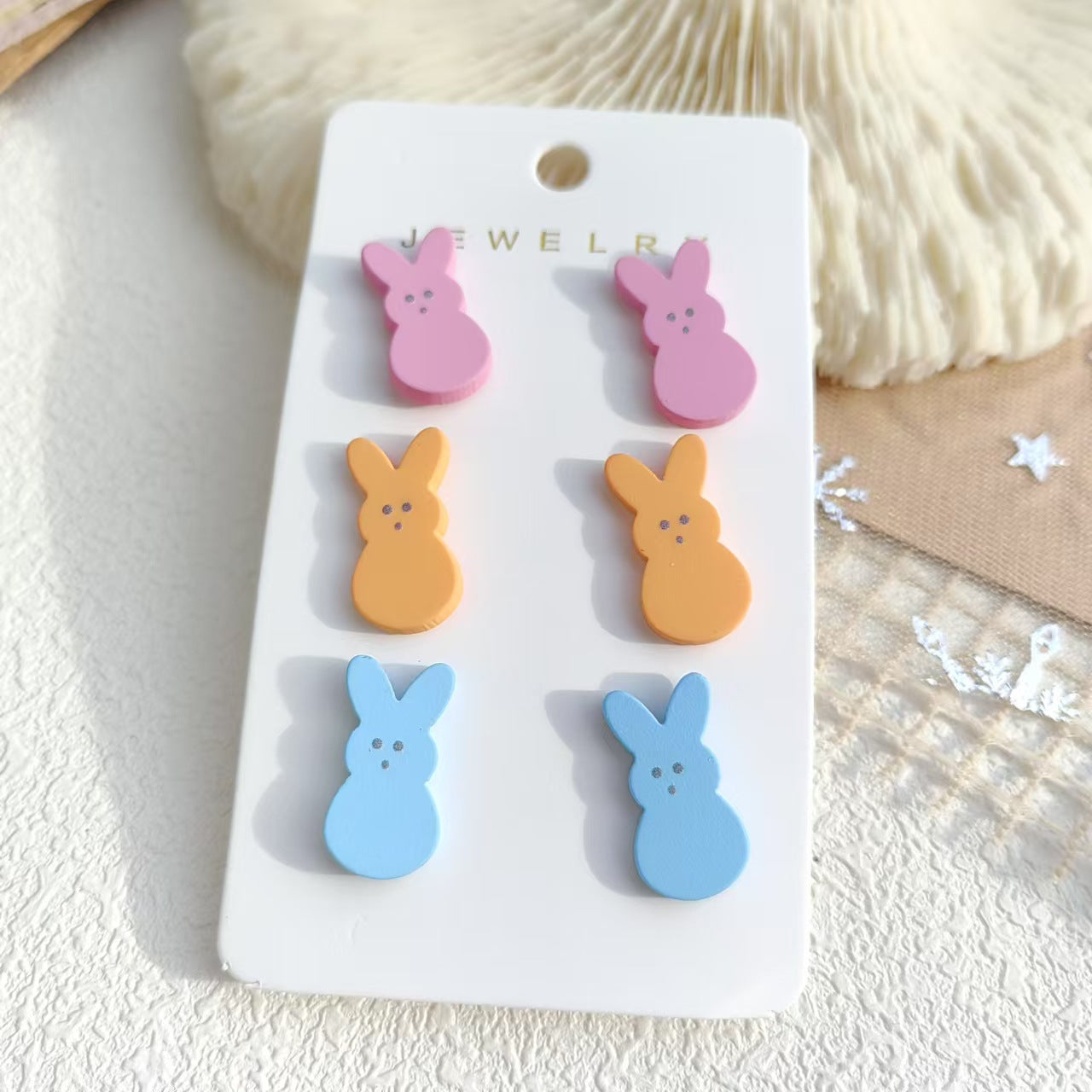 Wholesale  3pcs/set Easter Egg Bunny Radish Earrings